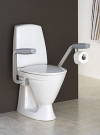 Toalettstol som är handikappanpassad