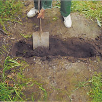 Bestäm brons exakta läge och gräv för brofästena.
